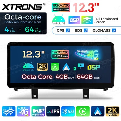 For BMW X5 F15 X6 F16 EVO 8-Core CarPlay Android 14 Car Stereo GPS Nav 64G 12.3" - Image 1 of 4