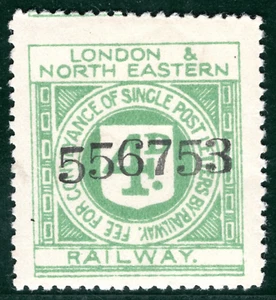 GB LNER LONDON & NORTH EASTERN RAILWAY Letter Stamp 4d (1924) Mint MM YOW186 - Picture 1 of 6