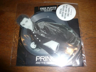 PRINCE-Kiss-Picture Disc Shape-W 8751 P-UK Original 1986+Plinth-New&Unplayed. - Photo 1/4