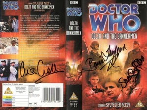 Doctor Who: Delta and the Bannermen VHS Cover signiert LANGFORD GRIFFITHS CLOUGH - Bild 1 von 1