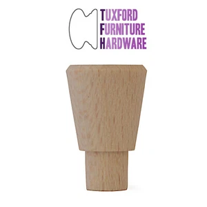 * Pequeña perilla de baratija de haya de madera con grifo de 20 mm (4/5") de diámetro ELIGE CANTIDAD + - Imagen 1 de 7