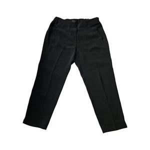 J Crew Damen schwarz zum Überziehen leicht Hose matt Krepp elastischer Bund Größe 8P 8 Petite - Bild 1 von 11