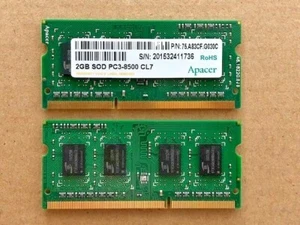 1 Stück Apacer 75.A83CF.G030C Arbeitsspeicher / Memory SO-DIMM 2GB - Picture 1 of 1