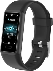 Orologio Fitness Uomo Donna Bambini Contapassi Da Polso Smartwatch Smartband Car - Foto 1 di 12