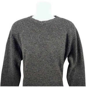 Suéter Wills de Lana Cuello Redondo Tejido Moteado Pullover Gris Para Hombre Grande Huckberry - Imagen 1 de 7
