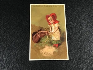 CHROMO CARD VALLET MINOT CHOCOLAT GUERIN BOUTRON EPOQUE 1880 90  - Picture 1 of 2