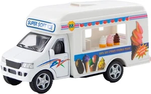 Ice Cream Van Toy Pull Back Die Cast With Opening Doors Kids Children Boys Toys - Picture 1 of 9