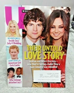 US Weekly May 2014 Ashton Kutcher Mila Kunis - Picture 1 of 1
