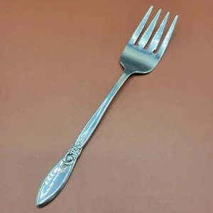 Oneida Community Spring Rose Cold Meat Serving Fork Betty Crocker 8 1/2 in - Picture 1 of 8