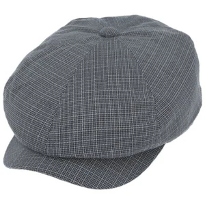 Newsboy Cap Men’s Summer Flat Cap – Classic 6 Panel Black Vintage Inspired Look - Picture 1 of 18