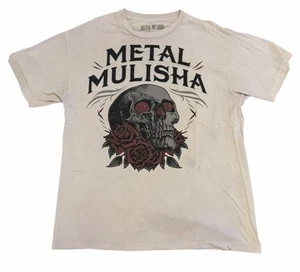 Camiseta Metal Mulisha Gráfico Calavera Blanca Talla Grande - Imagen 1 de 3