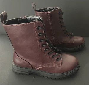 Damen Größe 6,5 Stiefel Militär Kampf Biker Motorradfahren Kunstleder E 37 - Bild 1 von 11