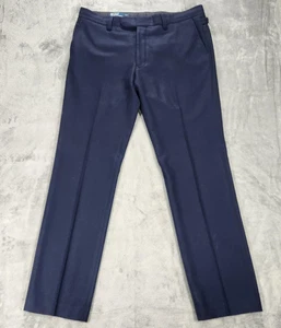 Pantalones de vestir Polo Ralph Lauren para hombre 40x34 azul marino lana cachemir angora pantalones - Imagen 1 de 17