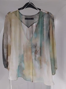 Blusa básica para mujer Zara. Estilo blusa.  Multicolor. Grande Nuevo con etiquetas  - Imagen 1 de 4