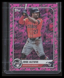 2025 Topps All Star Game #78 Jose Altuve Pink Foil #/250 - Foto 1 di 2