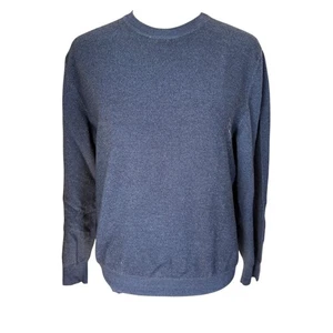 Ferrante Essential women's blue long sleeve crewneck pullover sweater - Picture 1 of 7