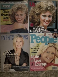 Olivia Newton-John 4 Magazine Lot Grease Las Vegas Tribute New - Imagen 1 de 5