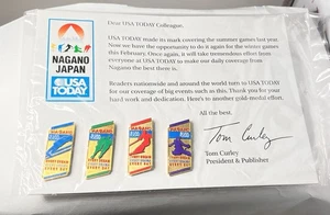 Nagano Japan 1998 USA Today Olympic Pin 4er Set - Bild 1 von 4