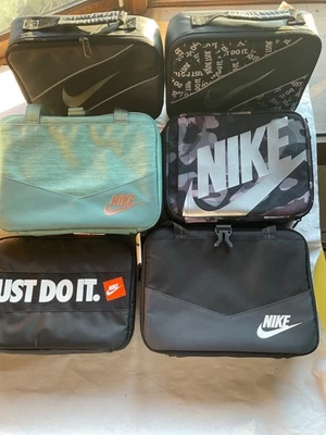 Nike Bolsa de Almuerzo Aislada Fiambrera Cubo Duro o Suave Carcasa Nueva Negra Verde Foto 1 de 4