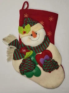 Schneemann Weihnachtsstrumpf 18 Zoll ca. Weihnachtsdeko - Bild 1 von 8