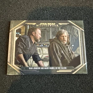 2024 Topps Star Wars Masterworks Rian Johnson with Mark HAMILL in Falcon BTS-6 - Picture 1 of 7