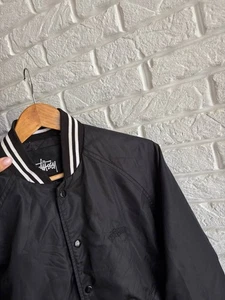 Black nylon bomber jacket Stussy size M - Picture 1 of 9