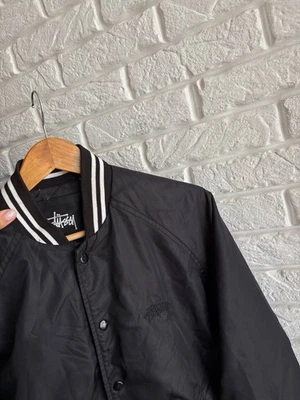 Black nylon bomber jacket Stussy size M - Image 1 of 4