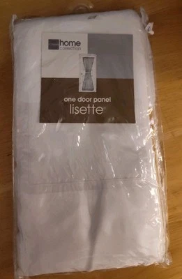 Painel de uma porta novo na caixa JCPenney Home Collection branco 47" de comprimento - Imagem 1 de 4