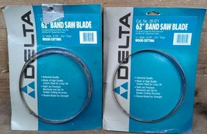 LOT OF 2 DELTA BAND SAW BLADE 62 in. x 1/4 in. x 6 TPI, .014 Thick NOS Sealed - Picture 1 of 7