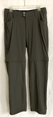 Pantalones de senderismo Columbia OmniShield verdes para mujer convertidos en pantalones cortos talla 12 usados Foto 1 de 4