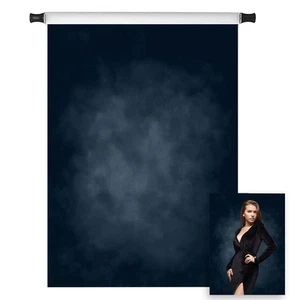 5x7ft Dark Blue Abstract Backdrops Microfiber Dark Blue Portrait Background f... - Picture 1 of 7