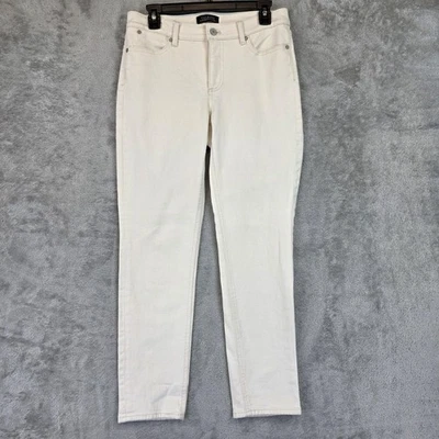 Talbots Jeans Womens 6 Cream Flawless Five-Pocket Slim Ankle Stretch Denim - Image 1 of 4