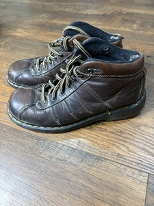 Dr Martens Vintage Años 90 Marrón Grueso Botines Inglaterra Para Hombre Talla 9 9763 - Imagen 1 de 6