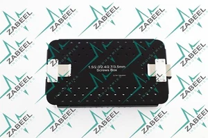 1.5mm, 2.0mm, 2.4mm, 2.7mm, & 3.5mm Screws Box, Rack, Sterilization Case By ZI - Picture 1 of 9