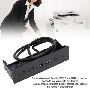 Txd167 5 25 Zoll Frontpanel USB-Hub Dual Port 5Gbps USB3.0 Optisches Laufwer FAT - Bild 1 von 23