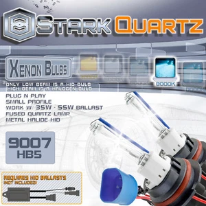 35W / 55W Xenon HID Bulbs High/Low Beam Head Light - 9007 Replacement 8000K (B) - Picture 1 of 3