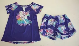 PJ PLACE GIRLS 2 PC UNICORN PAJAMA SET XS LILAC SAGE NEW WITH TAGS! - Picture 1 of 4