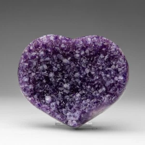 Cuore a grappolo in cristallo di ametista originale dall'Uruguay (494 grammi) - Foto 1 di 7