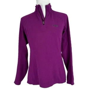 The North Face Women's Purple Athletic 1/4 Zip Fleece Activewear Top Small/C38 - Picture 1 of 14
