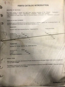 Honda Prelude Parts Catalog 1983-1986  - Picture 1 of 1