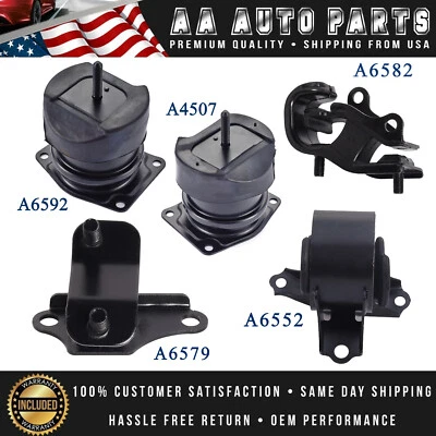Juego de 5 soportes de motor y transmisión automática para Honda Accord 1998-2002 3,0 L V6 Foto 1 de 4