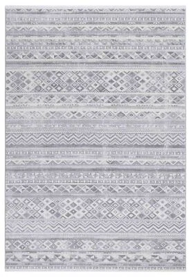 Myra Classic Moroccan Silver Grey Traditional Floor Rug - 7 Sizes - image 1 of 4