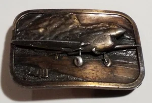 P-40 Warhawk Vintage Gürtelschnalle von Buckle Connection Military Collector Series  - Bild 1 von 12