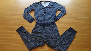 °°°  Damen Pyjama Nachtwäsche Schlafanzug Overall blau Gr. S 36/38  °°°