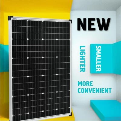 100 Watt Solarmodul 12V Monokristallin Solarpanel Solarzelle Photovoltaik PV 0% - Bild 1 von 4