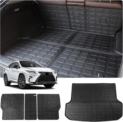 Cargo Mats Backrest Mats TPE Trunk Cargo Liners For 2016-2022 Lexus RX350 RX450H - Image 1 of 4