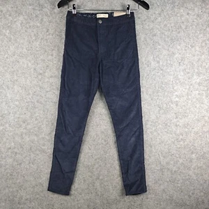 Zara Pants Kids 13-14 Years Blue Navy Skinny Corduroy Pockets NEW NWT 8588 - Picture 1 of 16