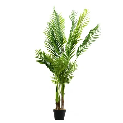 150cm Large Artificial Palm Tree Realistic Decorative Plant Indoor Home Office - Image 1 of 4