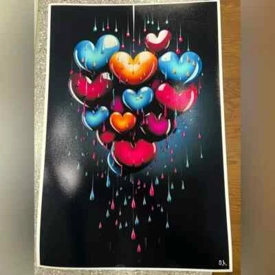 Impresión de póster Heart Overflowing 13" x 19" papel fotográfico brillante listo para enmarcar Foto 1 de 4