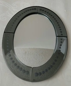 Decorative Art Deco Style 8" Framed Table Mirror VGUC - Picture 1 of 6